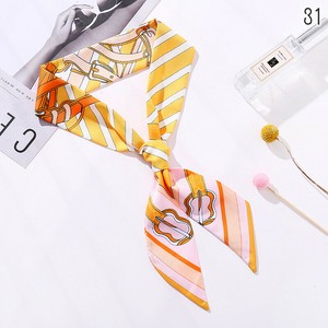 【現品50％オフ】WU1422s-31 リボンスカーフ 上品 きれいめ バッグスカーフ 【2025新作】
