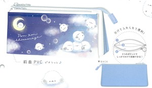 【2025年春夏新作】【新生活】【シマエナガ】サンカクマルチペンケース　ぽんぽんシマエナガ　225200