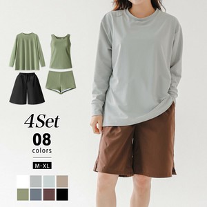 水着4点セット ラッシュガード 体型カバー水着 長袖 カップ付き タンクトップ ショートパンツ