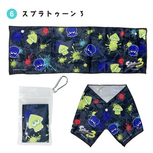 【スーパークールタオル】スプラトゥーン　スナップボタン付き　約20×60cm　冷感　熱中症対策