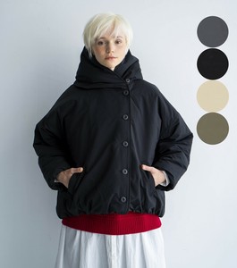 〈ピーチ起毛中綿〉フードショートコート　☆2025冬物新作☆