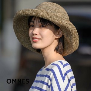 【再入荷】ラフィアフリーブリム中折れハット 春夏