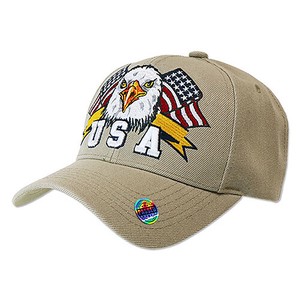 【キャップ】AMERICAN USA EAGLE AC-CP-VM449-03 カーキ