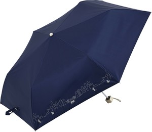 55cm　ミニ傘　晴雨兼用傘　ブラックコーティング　タウンキャット　UPF50+　遮光率99.99％