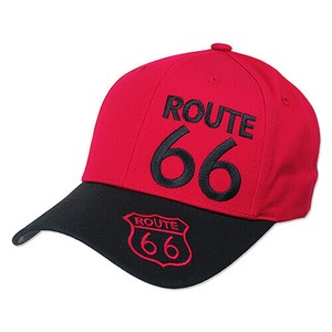 【RT 66】キャップ 66-AC-CP-026RDBK レッド／ブラック