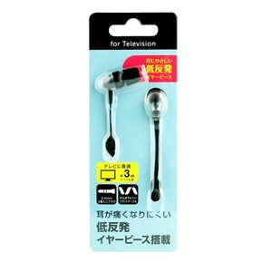 低反発イヤーピース式イヤホン FS-TVEP03-BK
