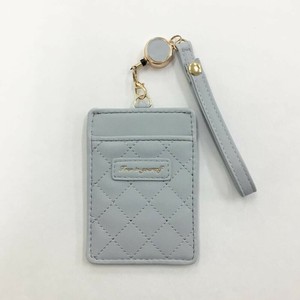 リール付き単面パスケース ブルー CAP109-10