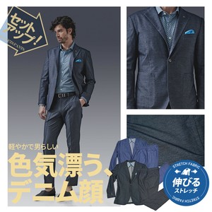 G-STAGE ジーステージ セットアップ デニムルック ストレッチ ジャケット パンツ 15214522 春夏新作