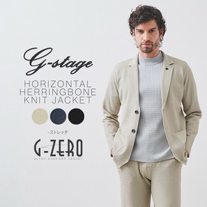 G-STAGE ジーステージ ヘリンボーンニットジャケット G-ZERO 別売り セットアップ 150215 春夏新作