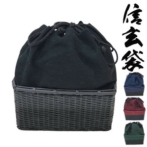 信玄袋 メンズ 巾着 デザイン 麻58％レーヨン42％ LM-42