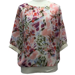 T-shirt 3/4 Length Sleeve T-Shirt Cut-and-sew