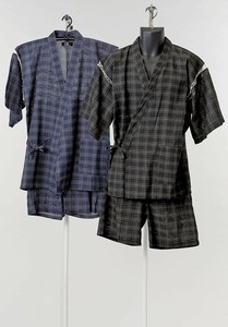 Jinbei/Samue Check Pattern Summer Men's