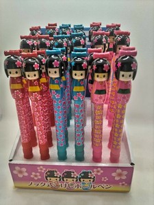 Writing Material Retractable Kokeshi Ballpoint Pen