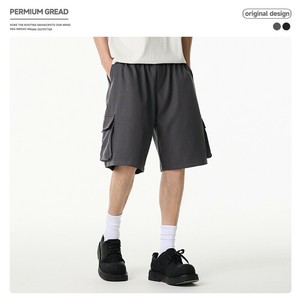 P21222メンズ ワイド ボトムズ ショートパンツ カジュアル 2025新作春夏 ハーフパンツ  ポケット 韓国風