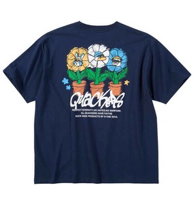 B-ONE-SOUL ビッグサイズ DUCK DUDEフラワークレヨン半袖Tシャツ