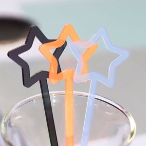 Drink Stirrer Stars 10-colors Made in Japan