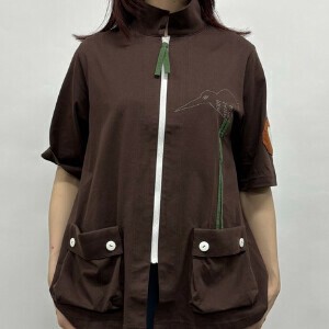 【i+mu(イム)】チュニック　羽織　Tシャツ　ヤンバルクイナ　鳥　綿　春夏
