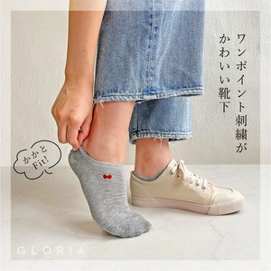 运动袜 刺绣 女士 袜子 立即发货 樱桃 春夏