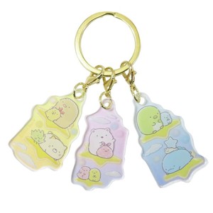 【キーホルダー】すみっコぐらし 3チャームキーホルダー 星空さんぽ