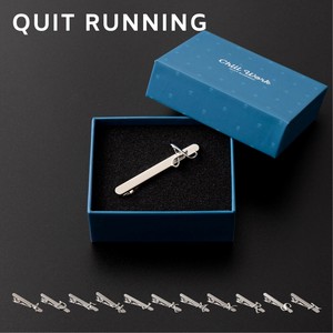 QUIT RUNNING クイトランニング アルファベット イニシャル ネクタイピン