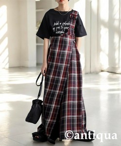 [antiqua] Skirt Ladies fashion Check