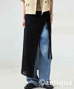 [antiqua] Skirt Ladies fashion Wrap Skirt Multi-way