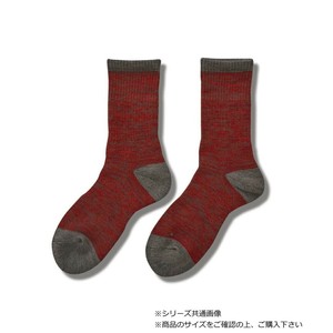 ハヤブサ レイヤーテック　ミドルソックス　先丸 レッド 23 Y5140-23-40