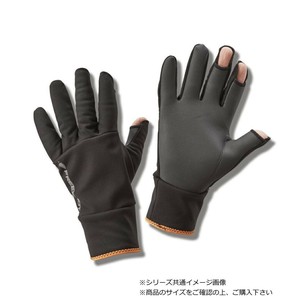 ハヤブサ ウィンドシェルグローブ　3本カット ブラック M YK4100-M-90
