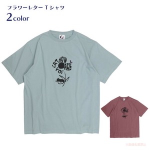 フラワーレターTシャツ