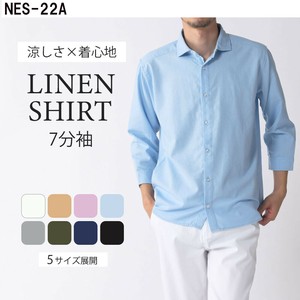 衬衫 新商品 2025年 翻新 7分袖 春夏