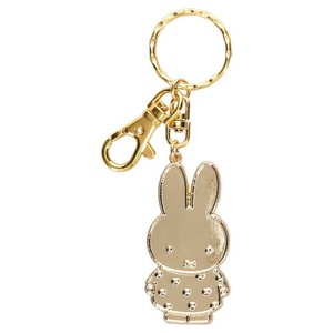 ◆即納◆ミッフィー GOLDキーホルダー miffy ドット