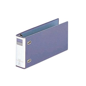 LIHIT LAB.(リヒトラブ)　D型リングファイル　5×11(統一伝票)/E型(ヨコ型)　ブルーバイオレット　F-750