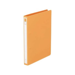 LIHIT LAB.(リヒトラブ)　リングファイル　ディンプル　B5　S型(タテ型)　橙　F-862-3