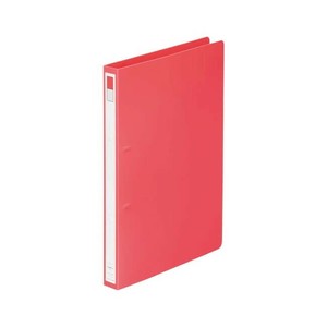 LIHIT LAB.(リヒトラブ)　リングファイル　ディンプル　A4　S型(タテ型)　赤　F-867-1