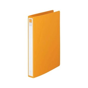 LIHIT LAB.(リヒトラブ)　リングファイル　A4　S型(タテ型)　2穴　橙　F-877-3