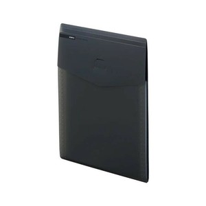 LIHIT LAB.(リヒトラブ)　soeru　スリムドキュメントファイル(タテ型)　A4　スモークブラック　A-8710-24