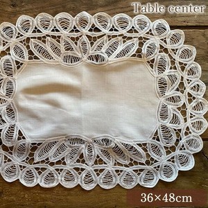 【新商品】ﾚｰｽ雑貨◆ﾒｰｶｰ直送WK◆ハンドメイド バテンレーステーブルセンター