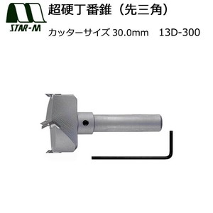 スターエム　超硬丁番錐(先三角)　30.0　13D-300