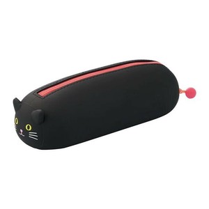 LIHIT LAB.(リヒトラブ)　PuniLabo　寝ころびペンポーチ　BIG　クロネコ　A-7800-3