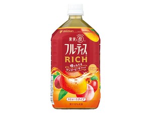 ミツカン フルーティスリッチ マンゴーピーチ ストレート 1Lx6