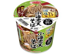 エースコック だしの旨み減塩小海老天そば カップ 42gx12