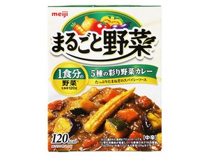 明治 まるごと野菜 5種の彩り野菜カレー 190gx5