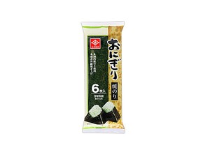 永井海苔 おにぎり焼のり 3切6枚x10