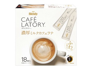 「ブレンディカフェラトリー」 スティック 濃厚ミルクカフェラテ 18本x6