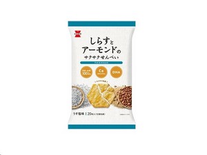 岩塚製菓 しらすとアーモンドのせんべい 20枚x12
