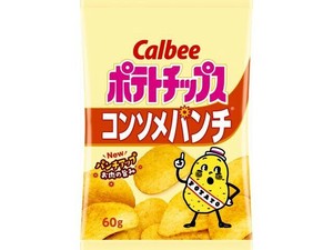 カルビー ポテトチップスコンソメパンチ 60gx12