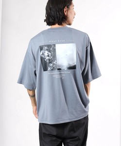フォトプリントポンチT　Tシャツ　半袖　クルーネック　冷感