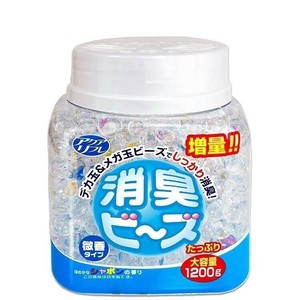 アクアリフレ 消臭ビーズ 大容量 微香タイプ シャボンの香り 1200g