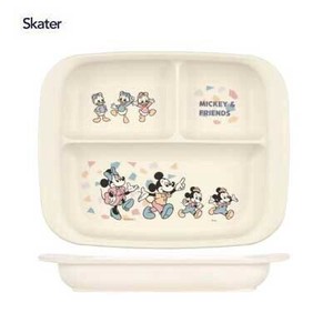 午餐盘 抗菌加工 洗碗机对应 Skater 米奇 复古