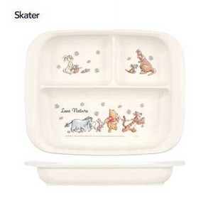 午餐盘 野餐 抗菌加工 小熊维尼 洗碗机对应 Skater